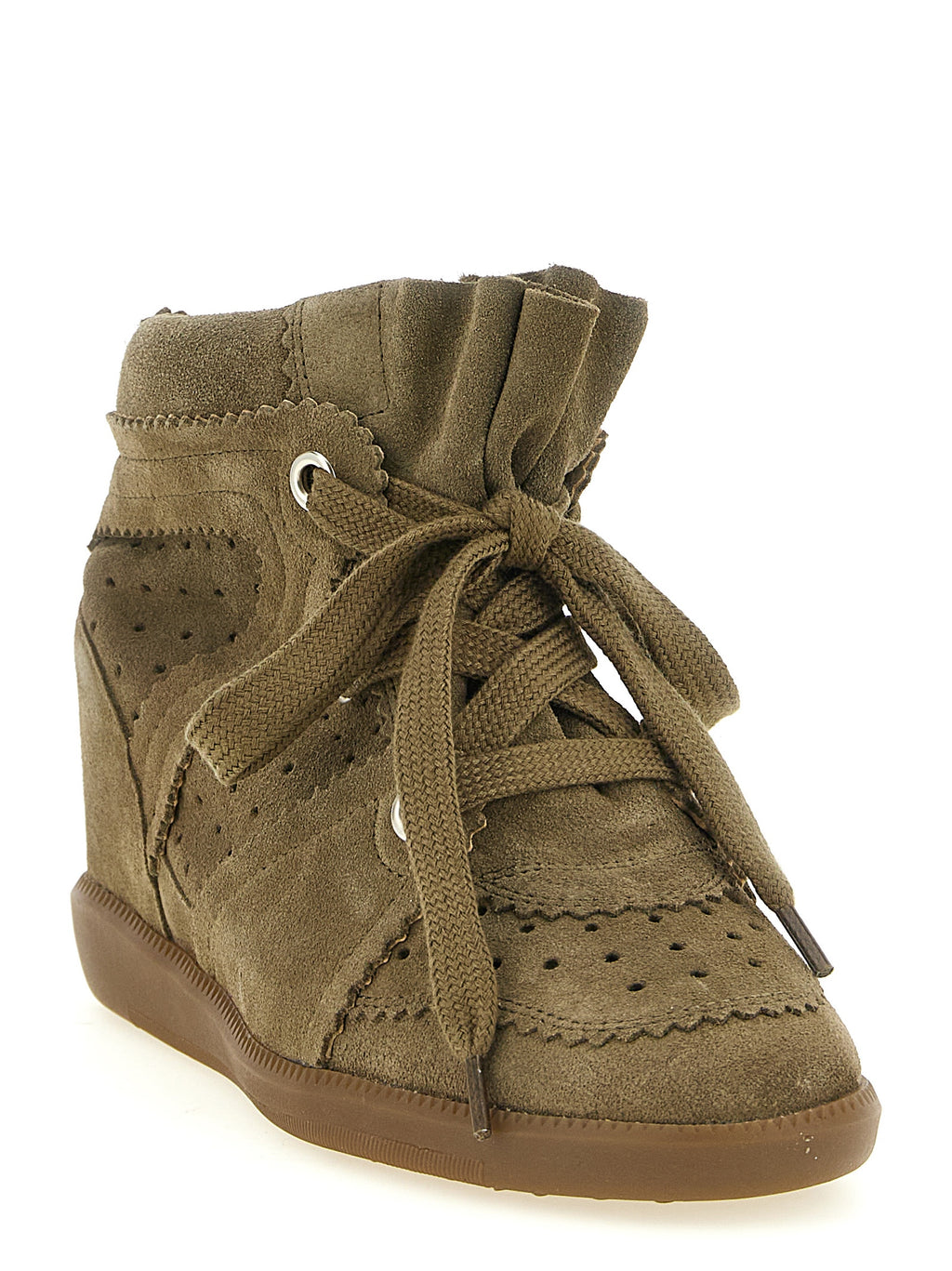 Beige Cowhide Sneakers