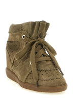Beige Cowhide Sneakers