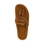 Brown Cowhide Slip-On Loafers