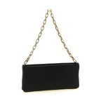 Black Elastane Clutch Bag