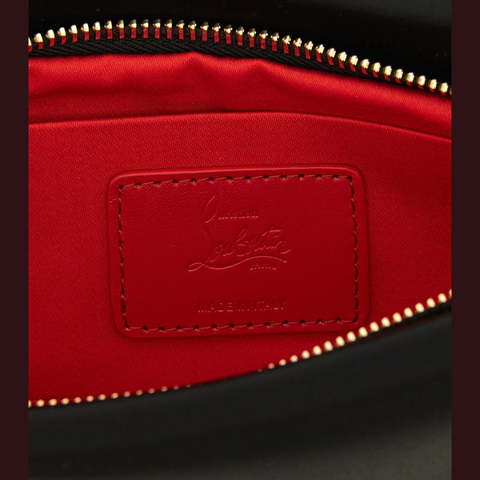 Black Elastane Clutch Bag