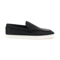 Black Calfskin Slip-On Loafers