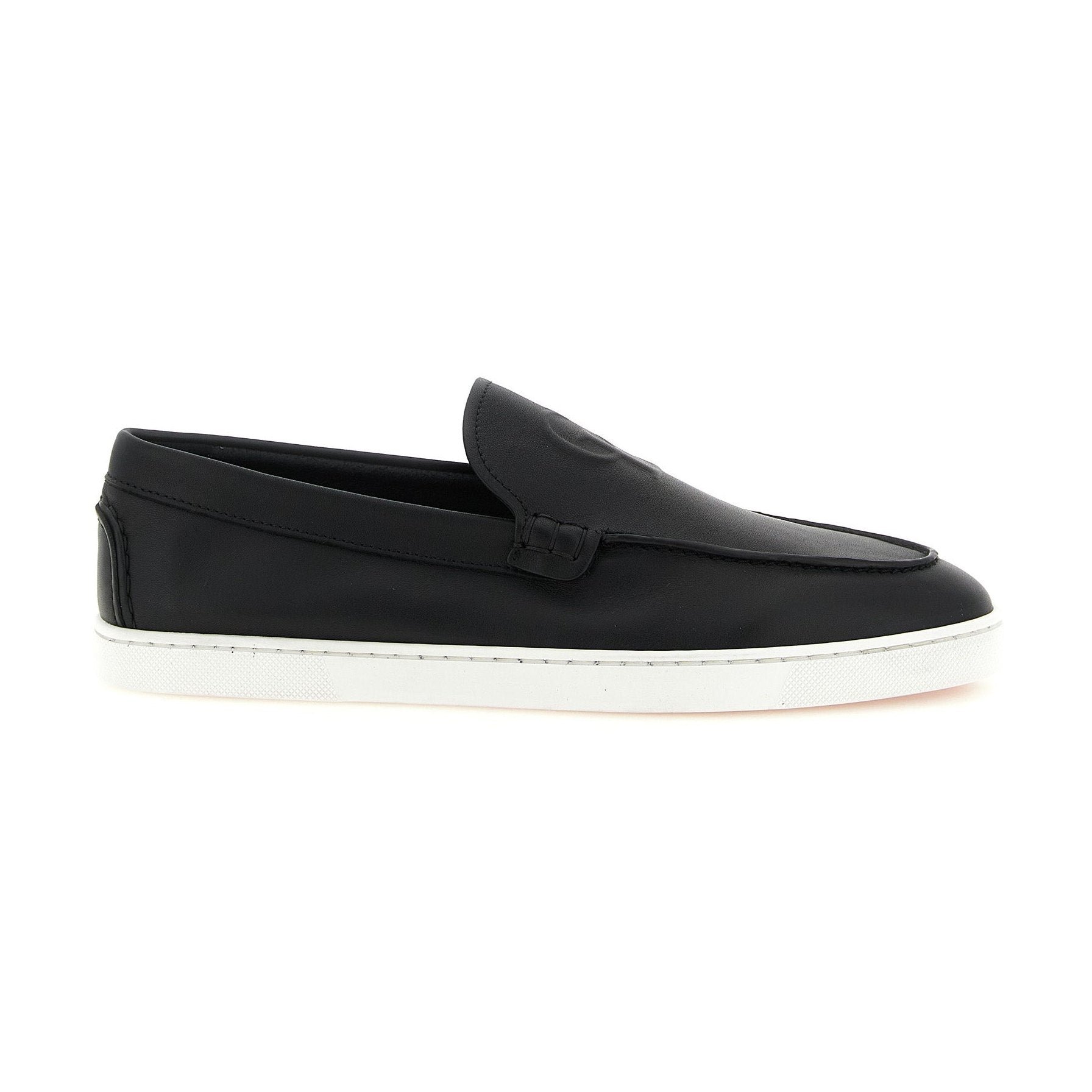 Black Calfskin Slip-On Loafers