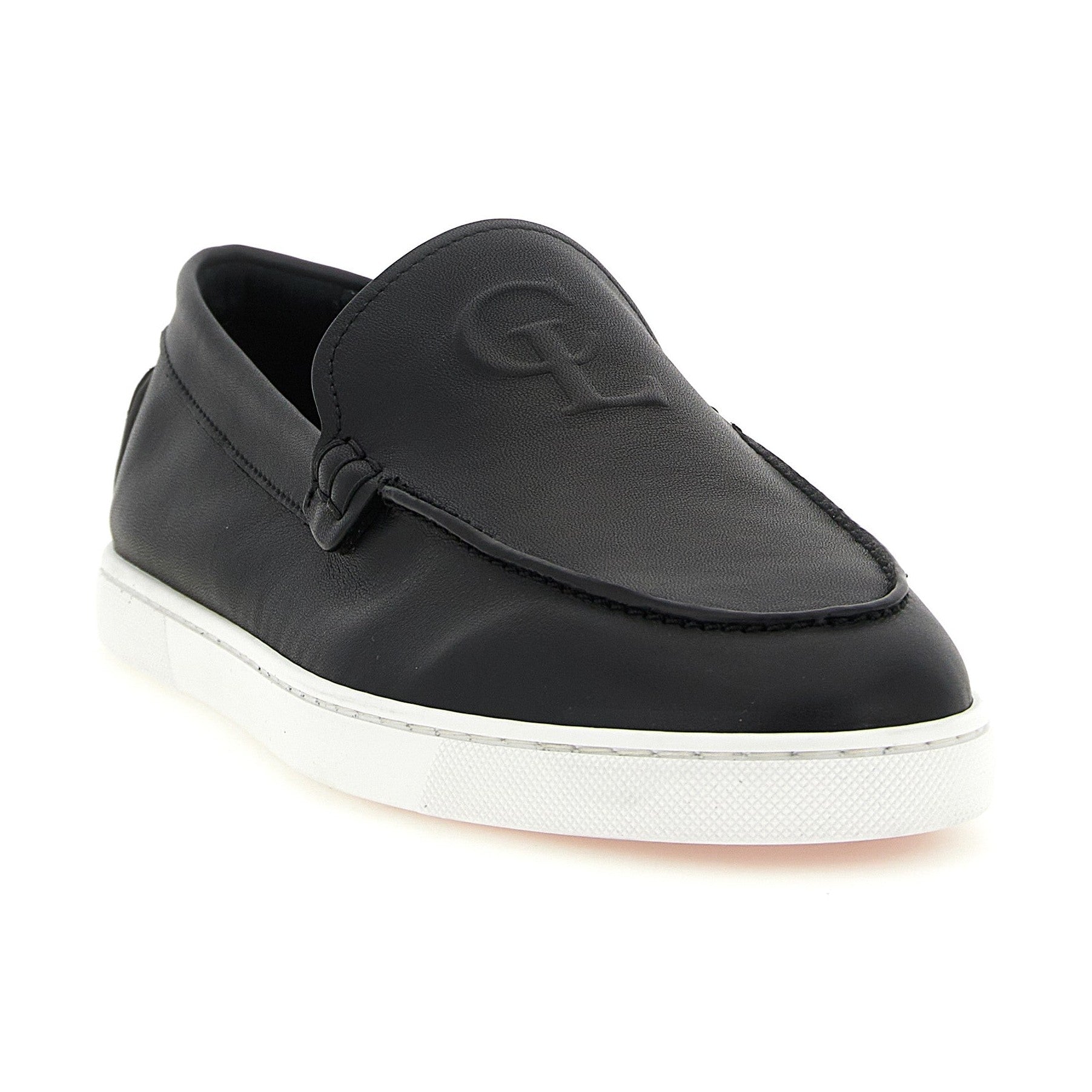 Black Calfskin Slip-On Loafers