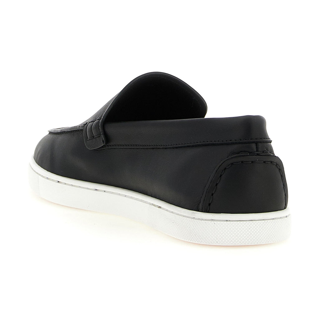 Black Calfskin Slip-On Loafers