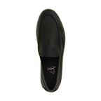 Black Calfskin Slip-On Loafers