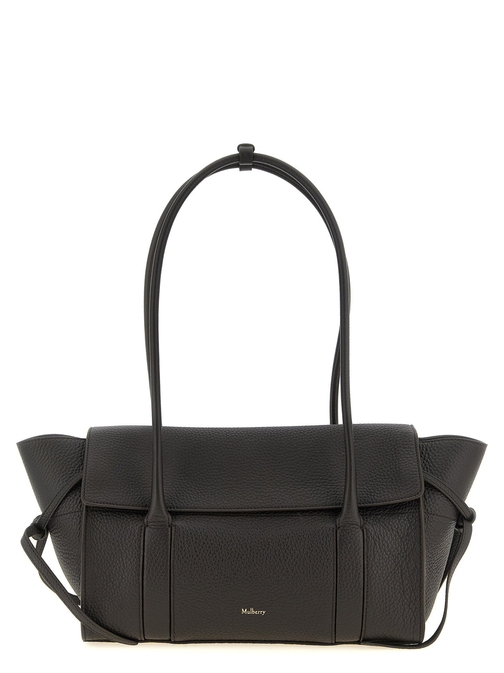 Black Calfskin Shoulder Bag