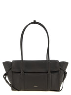 Black Calfskin Shoulder Bag