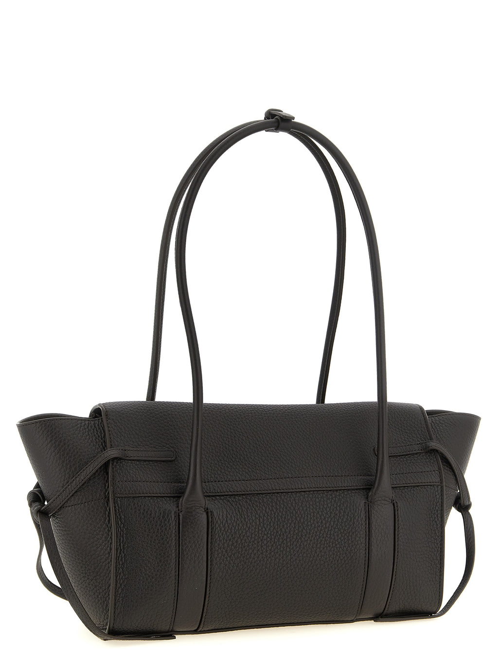 Black Calfskin Shoulder Bag