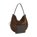 Brown Cowhide Shoulder Bag