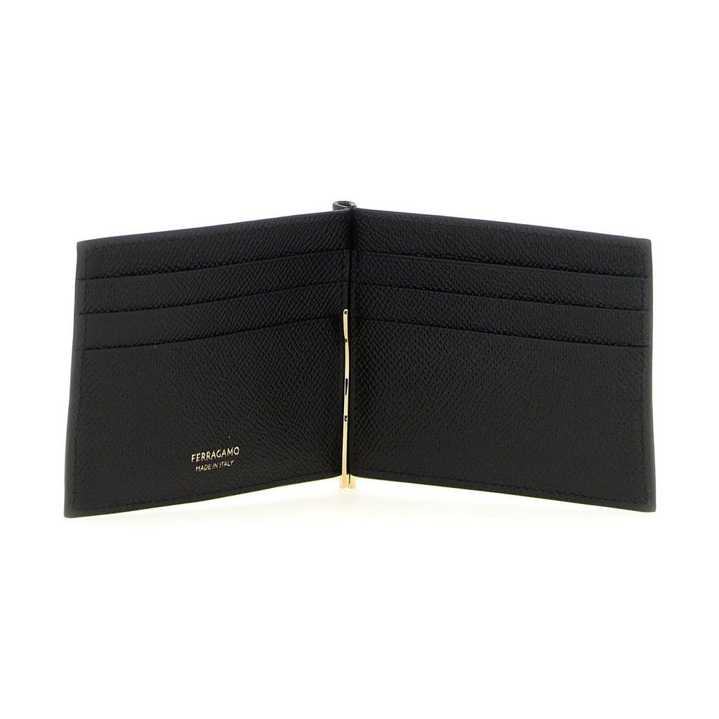 Black Calfskin Money Clip