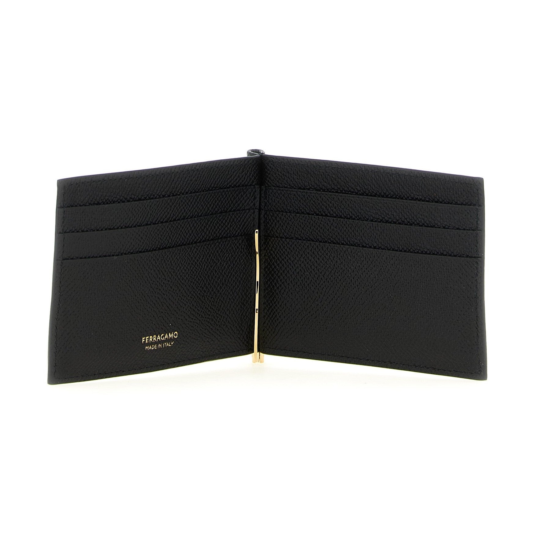 Black Calfskin Money Clip