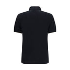 Black Cotton Polo Shirt