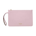 Pink Leather Clutch Bag
