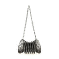 Silver Stainless Steel Shoulder Bag