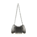 Silver Stainless Steel Shoulder Bag