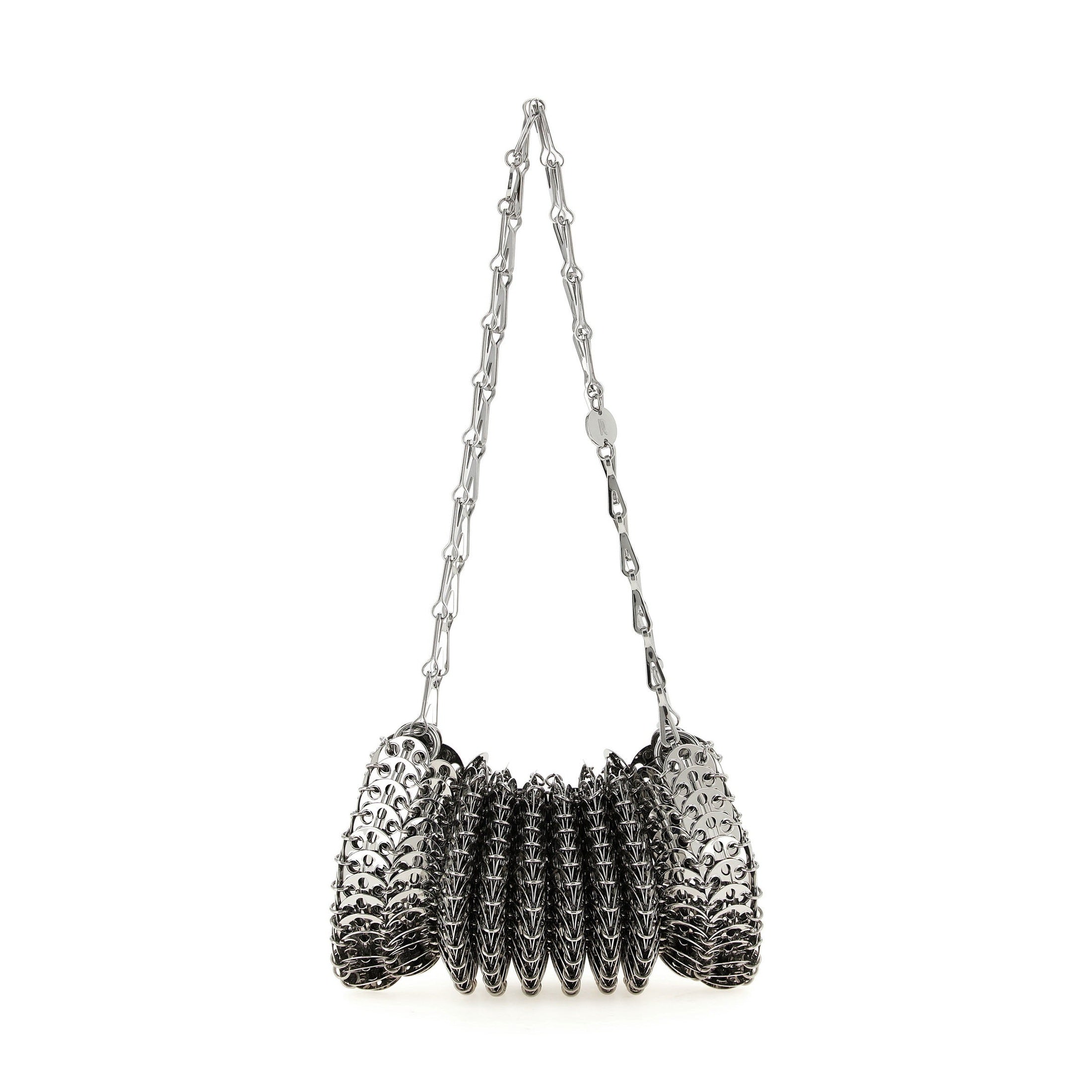 Silver Stainless Steel Shoulder Bag