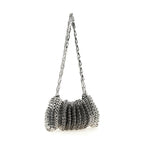 Silver Stainless Steel Shoulder Bag