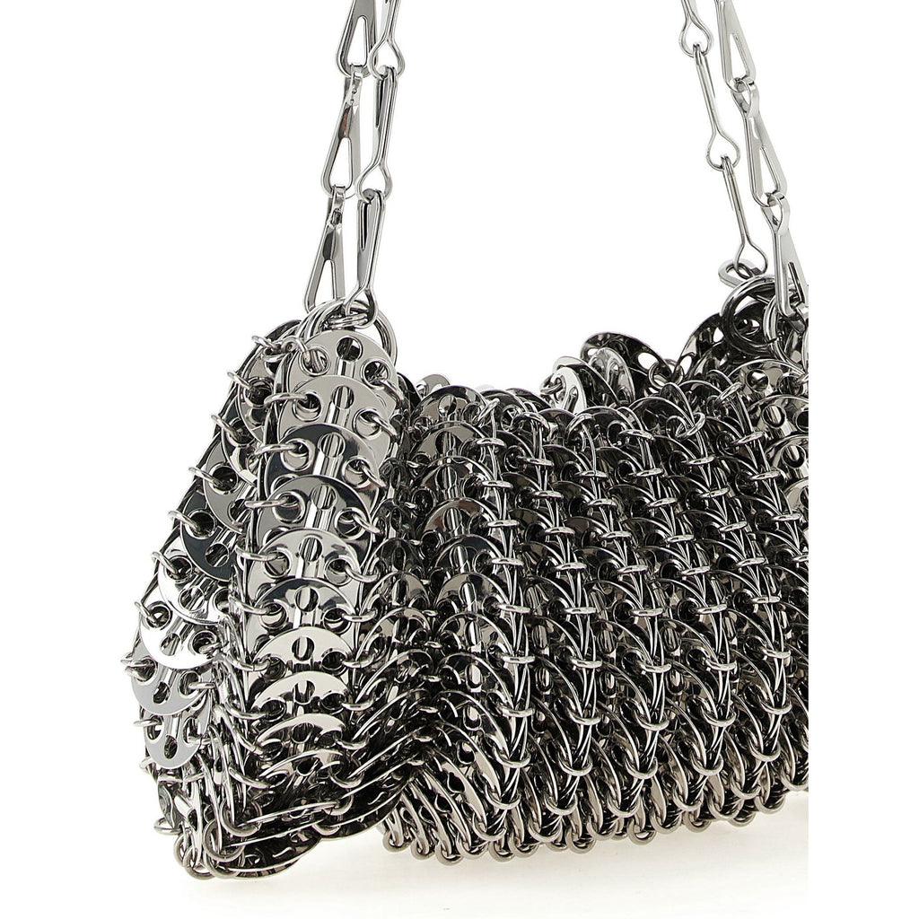 Silver Stainless Steel Shoulder Bag