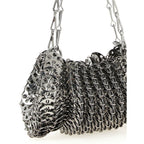 Silver Stainless Steel Shoulder Bag