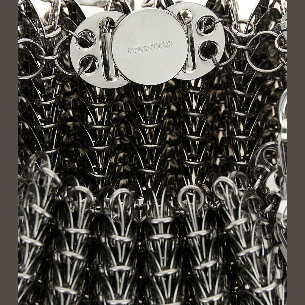 Silver Stainless Steel Shoulder Bag
