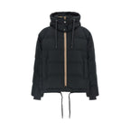 Black Cotton Full-Length Jacket