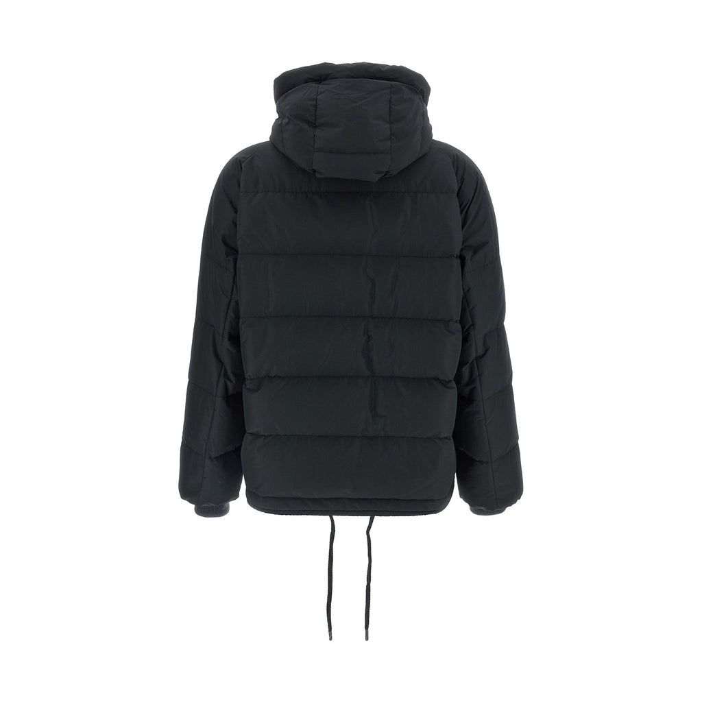 Black Cotton Full-Length Jacket