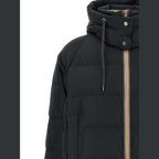 Black Cotton Full-Length Jacket