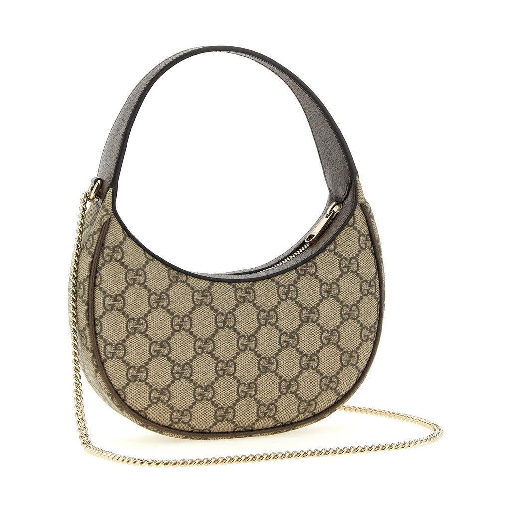 Beige Polyethylene Crossbody Bag
