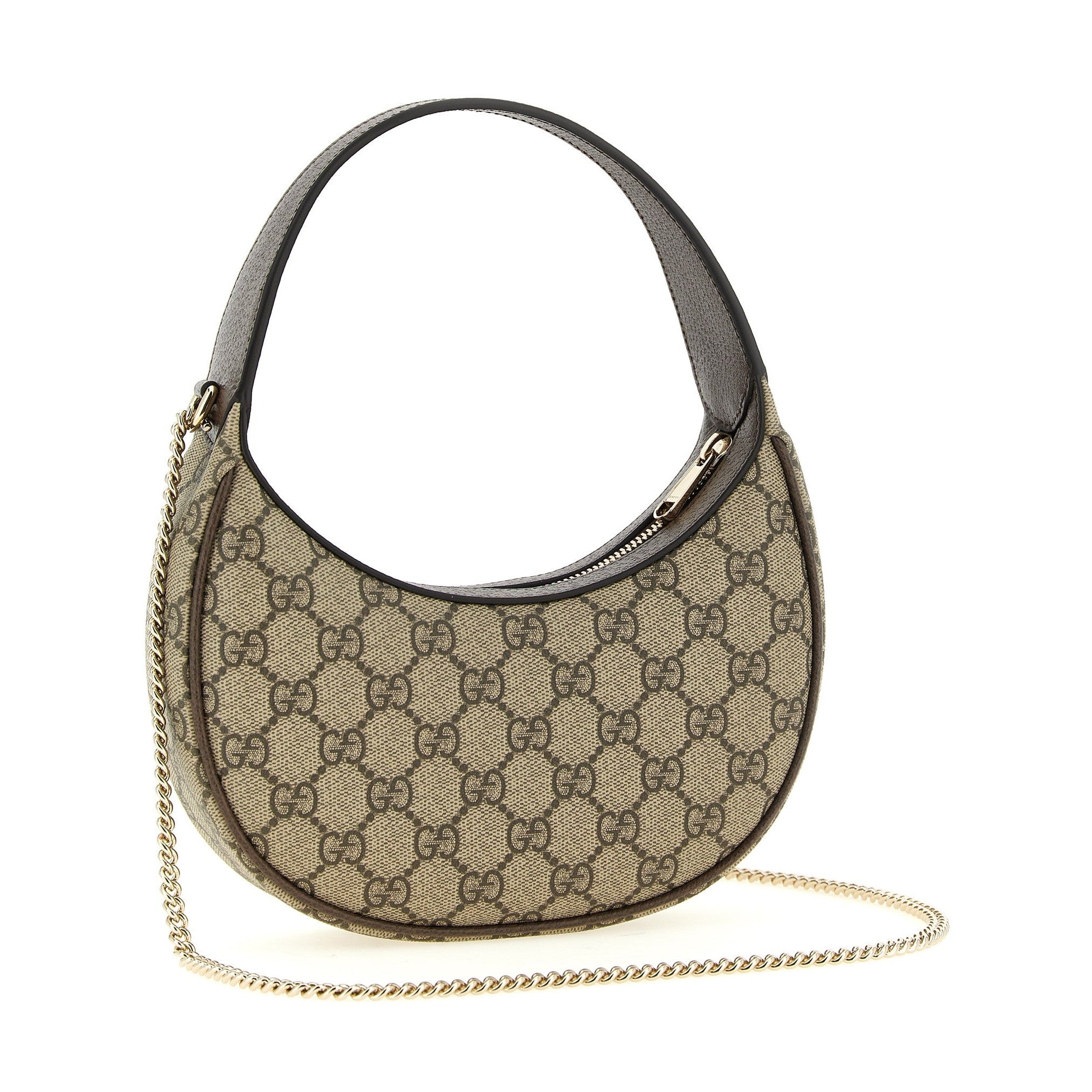 Beige Polyethylene Crossbody Bag