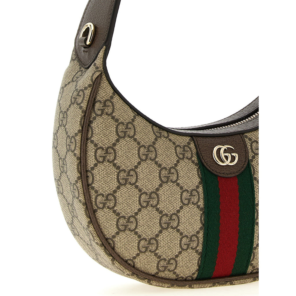 Beige Polyethylene Crossbody Bag
