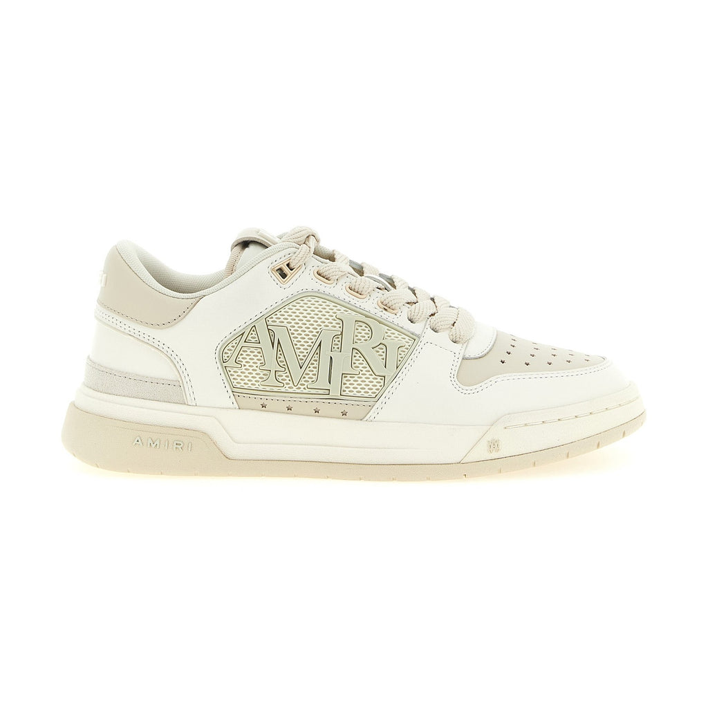 White Calfskin Low Top Sneakers