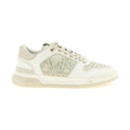 White Calfskin Low Top Sneakers