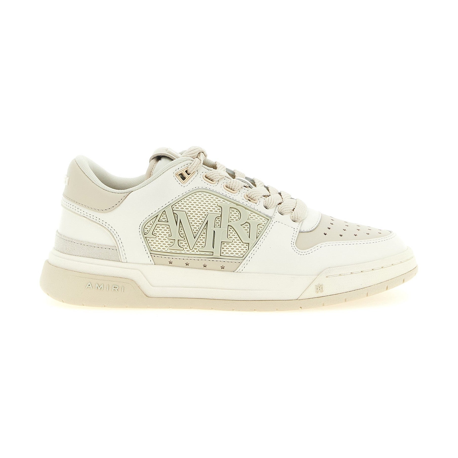 White Calfskin Low Top Sneakers