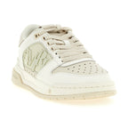 White Calfskin Low Top Sneakers