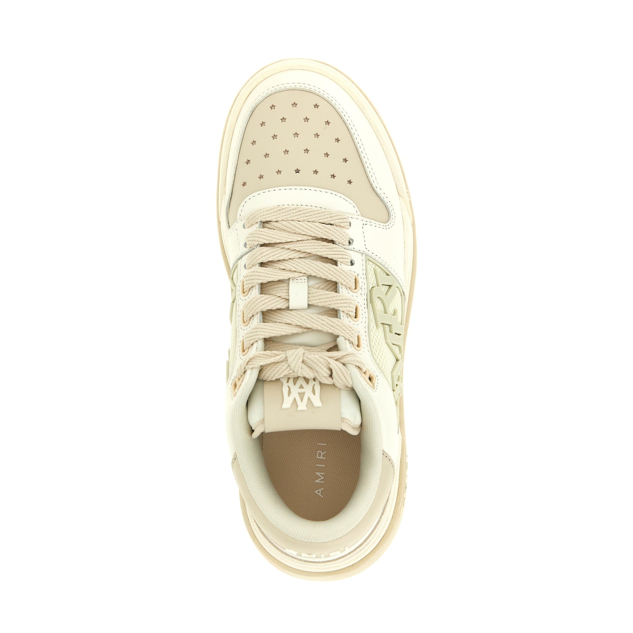 White Calfskin Low Top Sneakers
