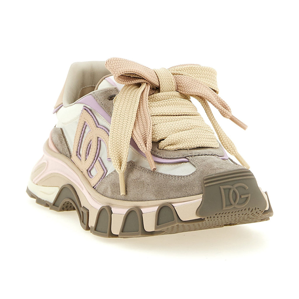 Beige Calfskin Athletic Sneakers