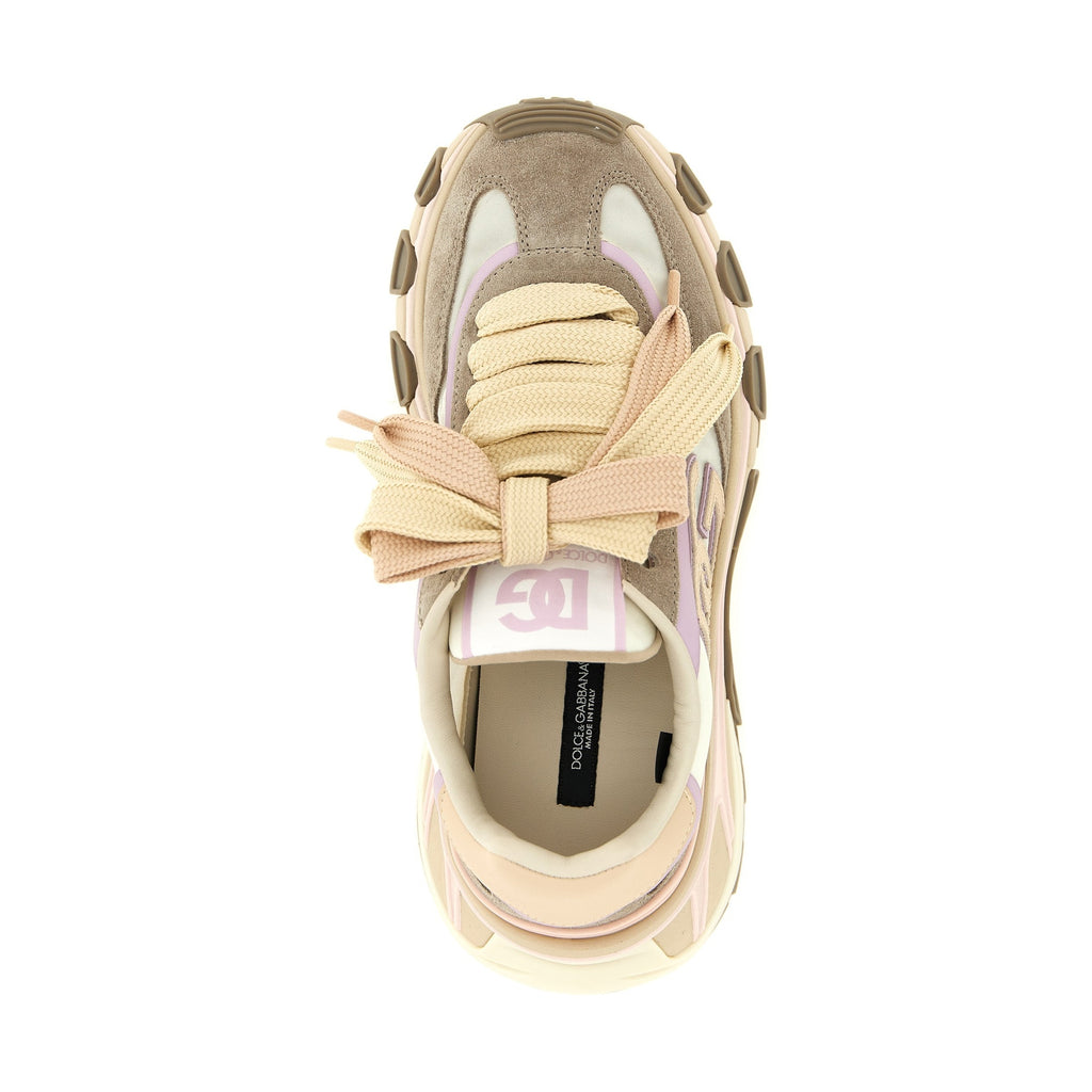 Beige Calfskin Athletic Sneakers