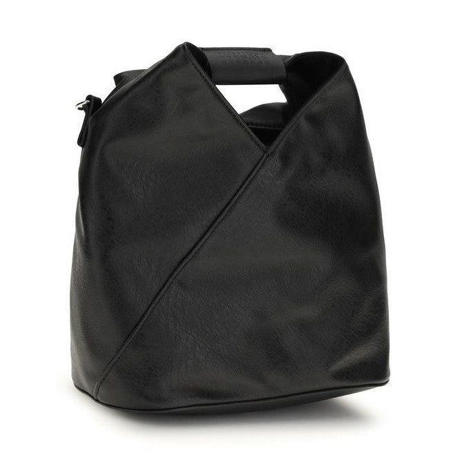 Black Polyethylene Shoulder Bag