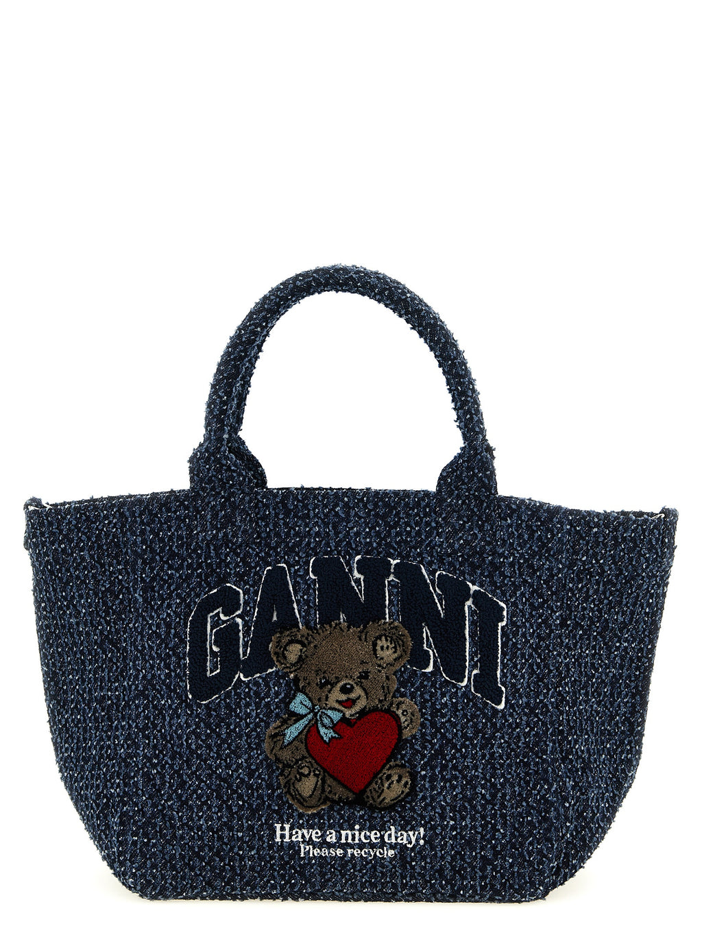 Blue Organic Cotton Tote Bag