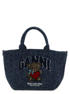 Blue Organic Cotton Tote Bag