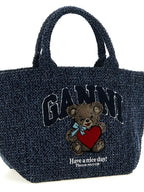 Blue Organic Cotton Tote Bag