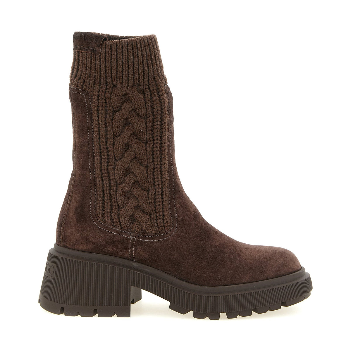 Brown Lamb Leather Ankle Boots
