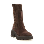 Brown Lamb Leather Ankle Boots