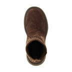 Brown Lamb Leather Ankle Boots