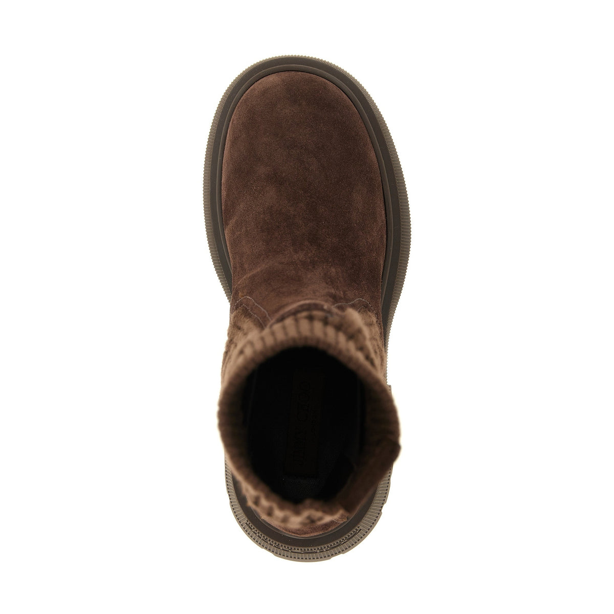 Brown Lamb Leather Ankle Boots