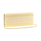 Gold Viscose Clutch Bag