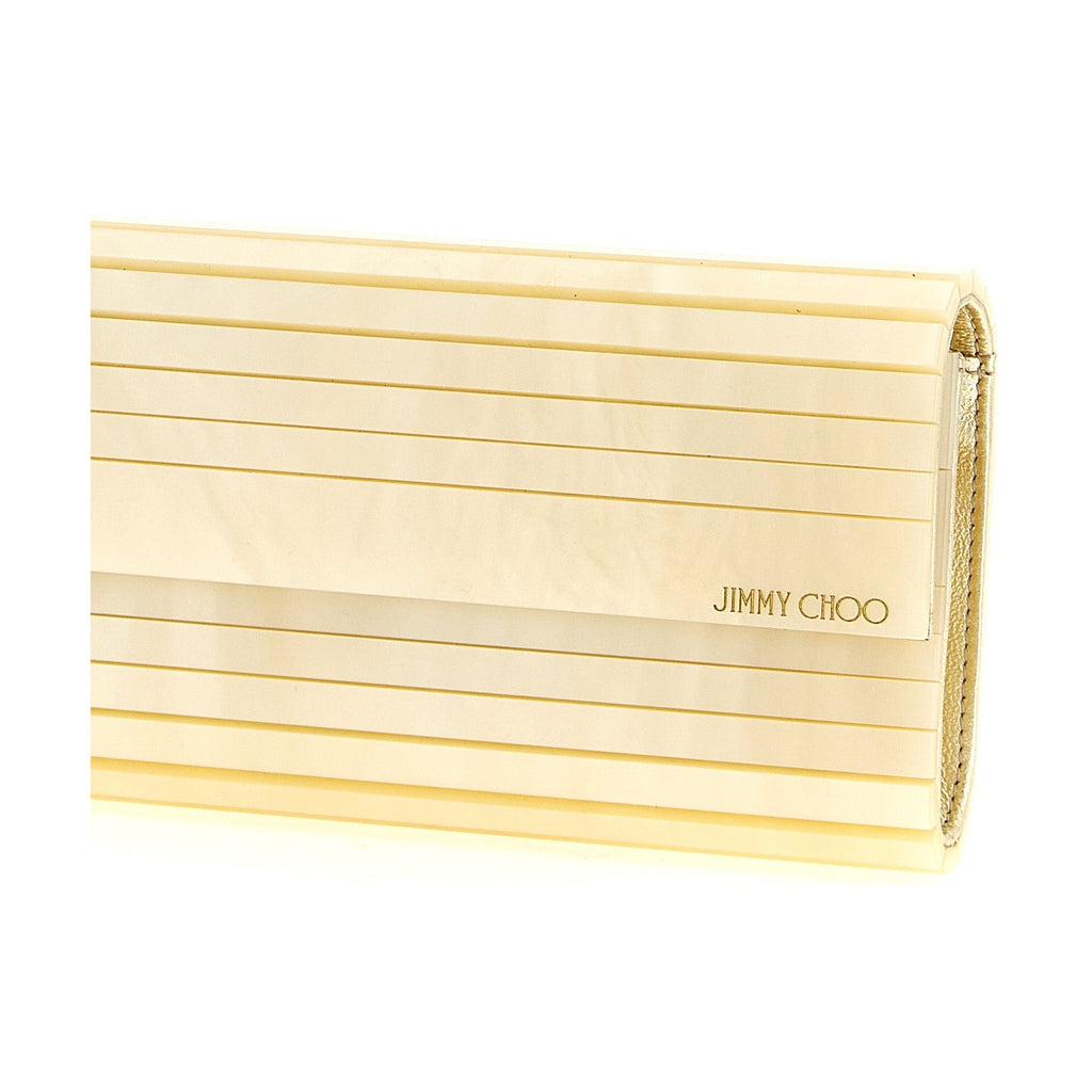 Gold Viscose Clutch Bag