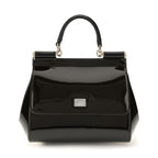 Black Calf Leather Bos Taurus Handbag