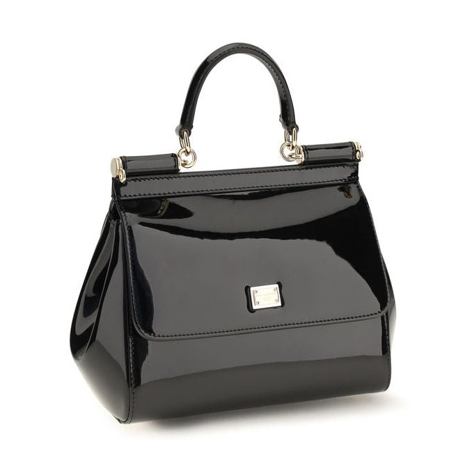 Black Calf Leather Bos Taurus Handbag
